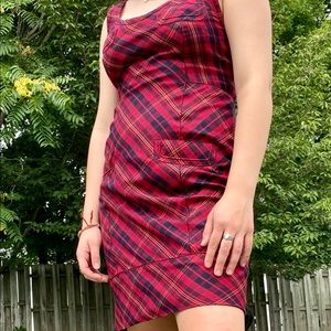 L.A.M.B Fall 2007 Red Plaid Dress